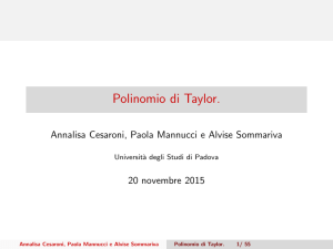 Polinomio di Taylor.
