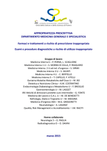 appropriatezza prescrittiva - dipartimento medicina