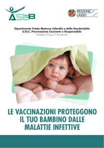 Depliant Vaccinazioni 0-3 anni