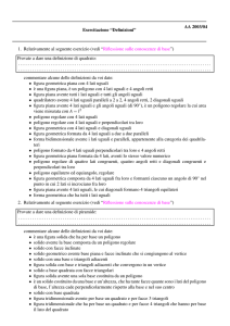 Esercitazione “Definizioni” AA 2003/04 1. Relativamente al