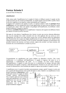 Scheda 5 amplificatori