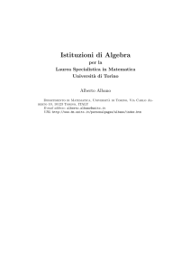 Dispense di Algebra File - math