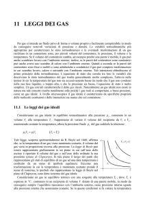 Le leggi dei gas