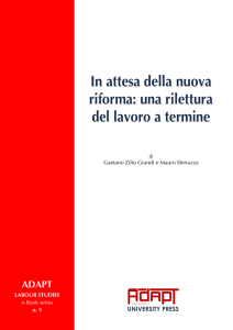 G. Zilio Grandi, M. Sferrazza, In attesa della nuova riforma: una