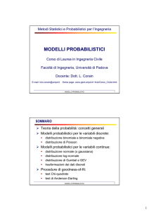 modelli probabilistici - DTG Home page
