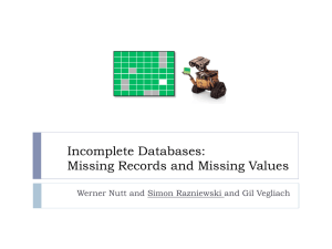 Incomplete Databases: Missing Records and Missing Values