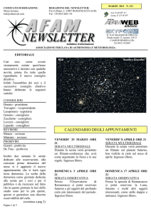 n.121 - Associazione Friulana di Astronomia e Meteorologia