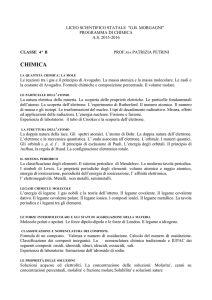chimica - Liceo Morgagni