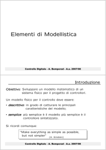 Elementi di Modellistica