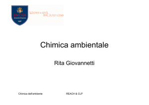 Chimica ambientale LEZIONE 1