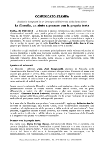 La filosofia, un aiuto a pensare con la propria testa