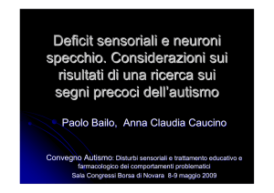 Deficit sensoriali e neuroni specchio. Considerazioni sui risultati di