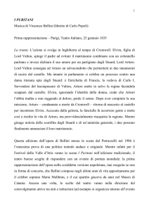 I PURITANI Musica di Vincenzo Bellini (libretto di Carlo Pepoli