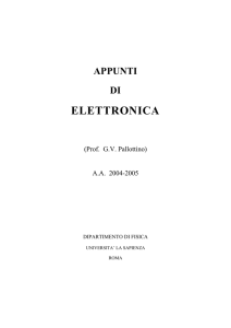 elettronica - Dipartimento di Fisica