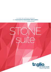 Catalogo Stone Suite - Taglio Software House