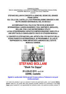 STEFANO BOLLANI in concerto a Udine nel