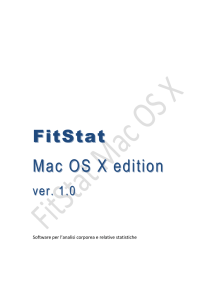 manuale di FitStat per Mac OS X