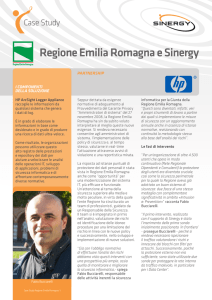 Regione Emilia Romagna e Sinergy