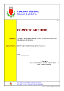 computo metrico - Comune di Messina