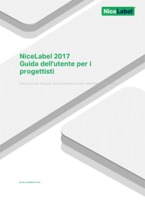 NiceLabel 2017 User Guide for Designer Pro and PowerForms