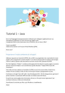 Tutorial 1 – Java - CoderDojo Trento