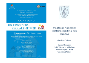 Malattia di Alzheimer: I sintomi cognitivi e non cognitivi