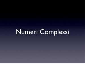 NumeriComplessi - Studio Sound Service
