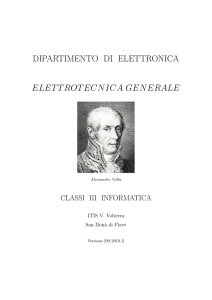 DIPARTIMENTO DI ELETTRONICA ELETTROTECNICAGENERALE