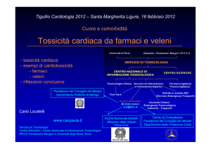 Tossicità cardiaca da farmaci e veleni