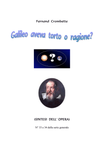 Galileo aveva torto o ragione? - Digilander