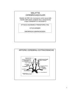 malattie cerebrovascolari arterie cerebrali extracraniche