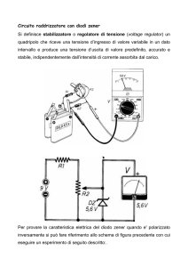 Regolatore di tensione con Zener
