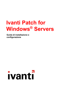 Benvenuti in Ivanti Patch for Windows® Servers