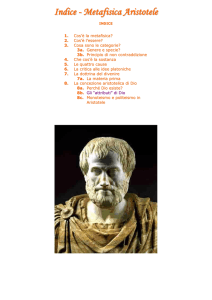 Indice - Metafisica Aristotele