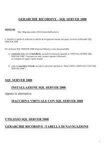 GERARCHIE RICORSIVE - SQL SERVER 2008 SQL