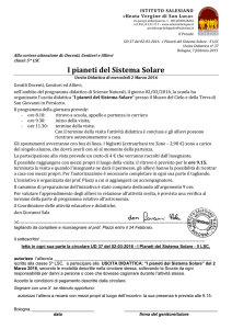 UD 37 del 02-03-2016 - I PIaneti del Sistema Solare - 5 LSC