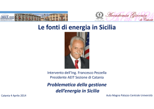 Le fonti di energia in Sicilia - AEIT Catania