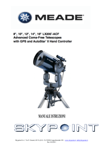 Manuale Telescopio Meade ACF LX200 8