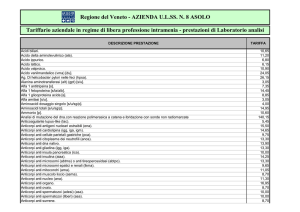 Tariffario aziendale LP Laboratorio