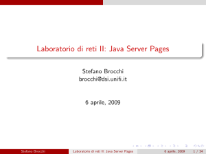 Laboratorio di reti II: Java Server Pages