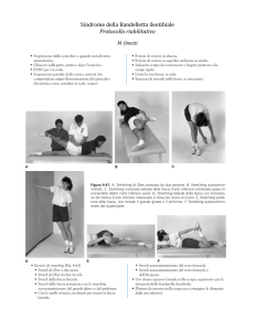 Esercizi di stretching sindrome della bandelletta ileo