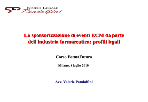 La sponsorizzazione di eventi ECM