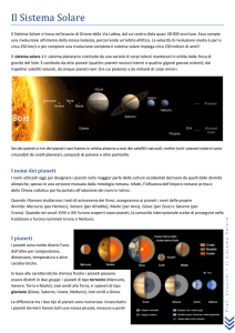 Il Sistema Solare