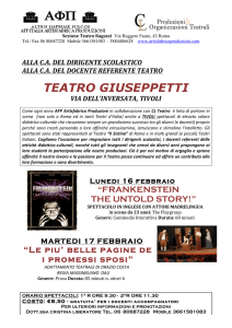 teatro giuseppetti - Liceo Artistico di Tivoli