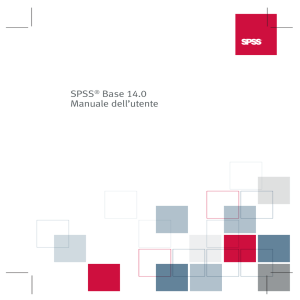 2) Manuale SPSS - Servizio di Hosting di Roma Tre