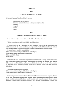 Facoltà di Lettere e filosofia - Università degli studi di Genova