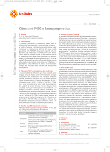 Citocromi P450 e farmacogenetica