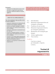 Nozioni di trigonometria - Matematica gratuita per le scuole superiori