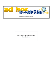 Microsoft SQL Server Express Installazione