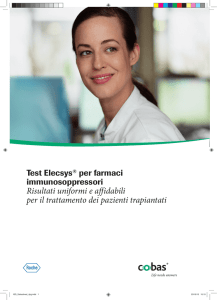 Brochure Elecsys Farmaci immunosoppressori